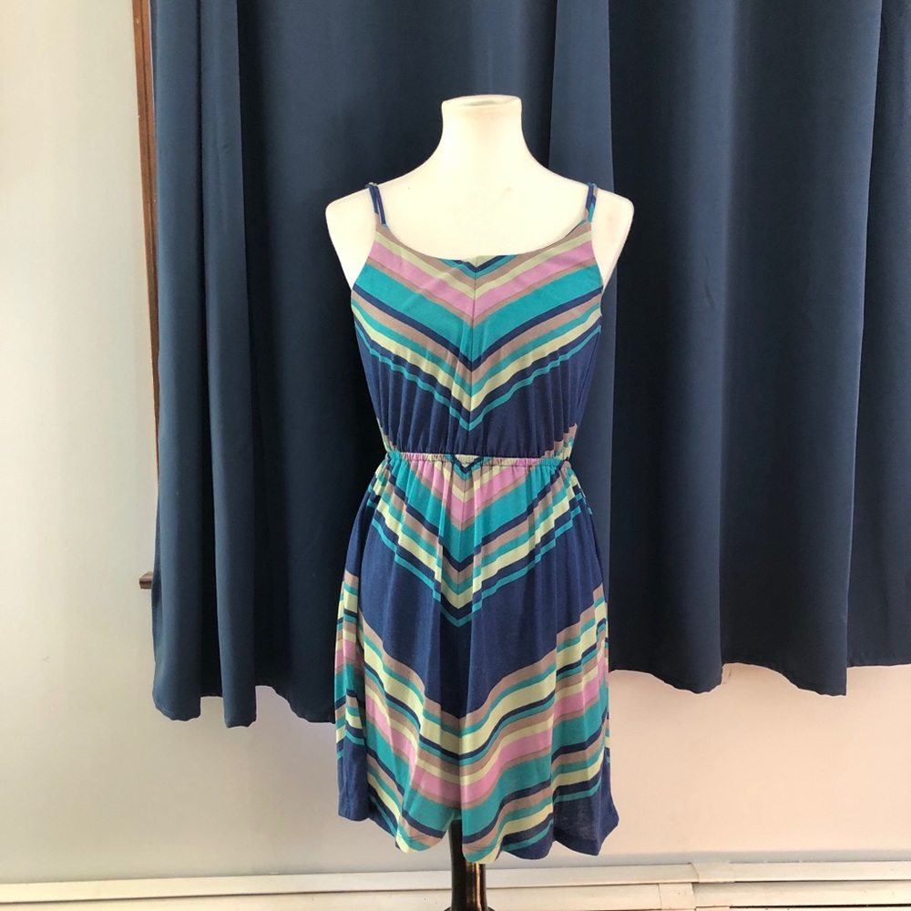 BOGO Ten Sixty Sherman colorful chevron dress